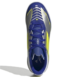 Adidas F50 League Messi TF IH0925 Silver-Blue Shoes plata 2