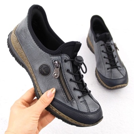 Zapatos de mujer Rieker N3267-14 Azul 4