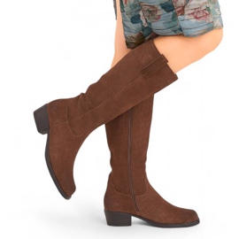 Botas para mujeres Sergio Leone Sk465b Brown marrón 9
