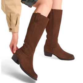 Botas para mujeres Sergio Leone Sk465b Brown marrón 10