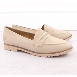 Mocasines femeninos Rieker 45300-62 beige 4
