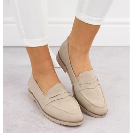 Mocasines femeninos Rieker 45300-62 beige 13