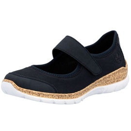 Rieker N42B0-14 Shoes de velcro azul marino 1