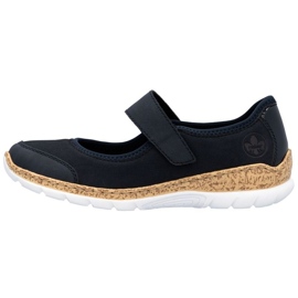 Rieker N42B0-14 Shoes de velcro azul marino 2
