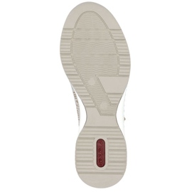 Zapatillas de deporte en una cuña rieker n4316 zlotys dorado 6