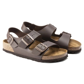 Sandalias masculinas Birkenstock Milano BS 0034701 Brown marrón 5
