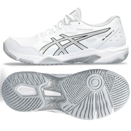 Zapatillas de voleibol Asics Gel-Rocket 11 W 1072A093 101 blanco blanco 6