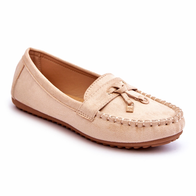Seastar Mocasines beige de gamuza para mujeres 1