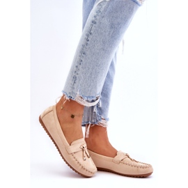 Seastar Mocasines beige de gamuza para mujeres 2