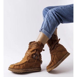 D/CEO Botas de cuña marrones de Beausoleil. 2 D/CEO Botas de cuña marrones de Beausoleil. 2