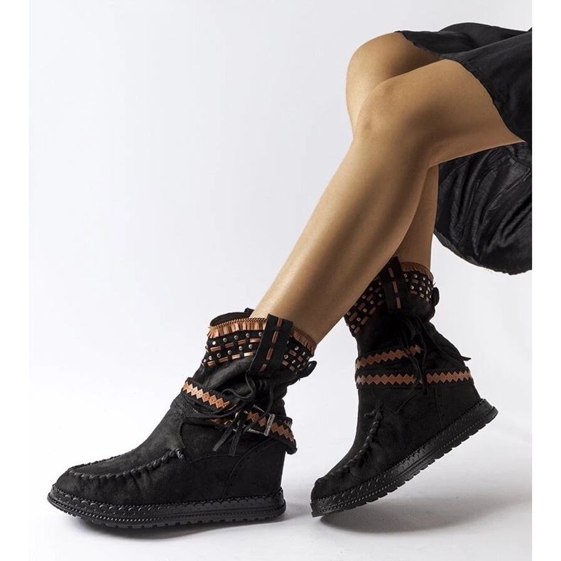 D/CEO Botas de cuña negras de Beausoleil. 1 D/CEO Botas de cuña negras de Beausoleil. 1