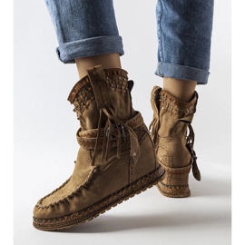 D/CEO Botas con cuña en marrón oscuro de Beausoleil 3