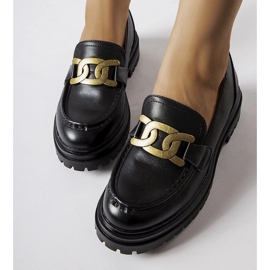 D/CEO Mocasines negros decorados con hebilla Schlanders 2