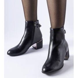 D/CEO Botines negros decorados con una cadena Fenughedu 2