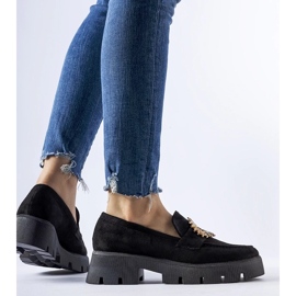 D/CEO Mocasines negros decorados con hebilla Stanislas 2 D/CEO Mocasines negros decorados con hebilla Stanislas 2