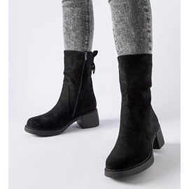 D/CEO Botines negros confeccionados en ante ecológico Agordino 1 D/CEO Botines negros confeccionados en ante ecológico Agordino 1