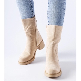 D/CEO Botines beige de ante ecológico de Agordino 3
