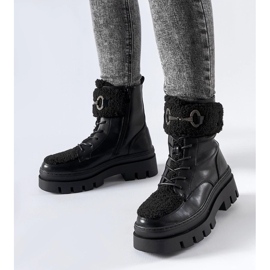 D/CEO Botas de trabajo aislantes negras con hebilla Highland negro 1 D/CEO Botas de trabajo aislantes negras con hebilla Highland negro 1