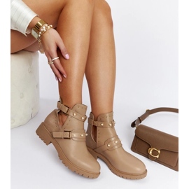 D/CEO Botines beige con cutie y perlas Asker 2