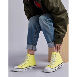 Zapatillas amarillas luminosas para mujeres amarillo 6