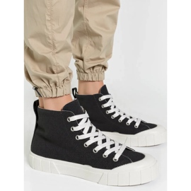 Zapatillas de zapatillas negras arvel femeninas negro 2