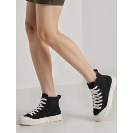 Zapatillas de zapatillas negras arvel femeninas negro 4