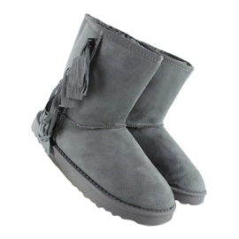 Emuses con flecos F382 Gris 4