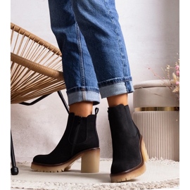 D/CEO Botines negros con llamativo tacón Nurea 2