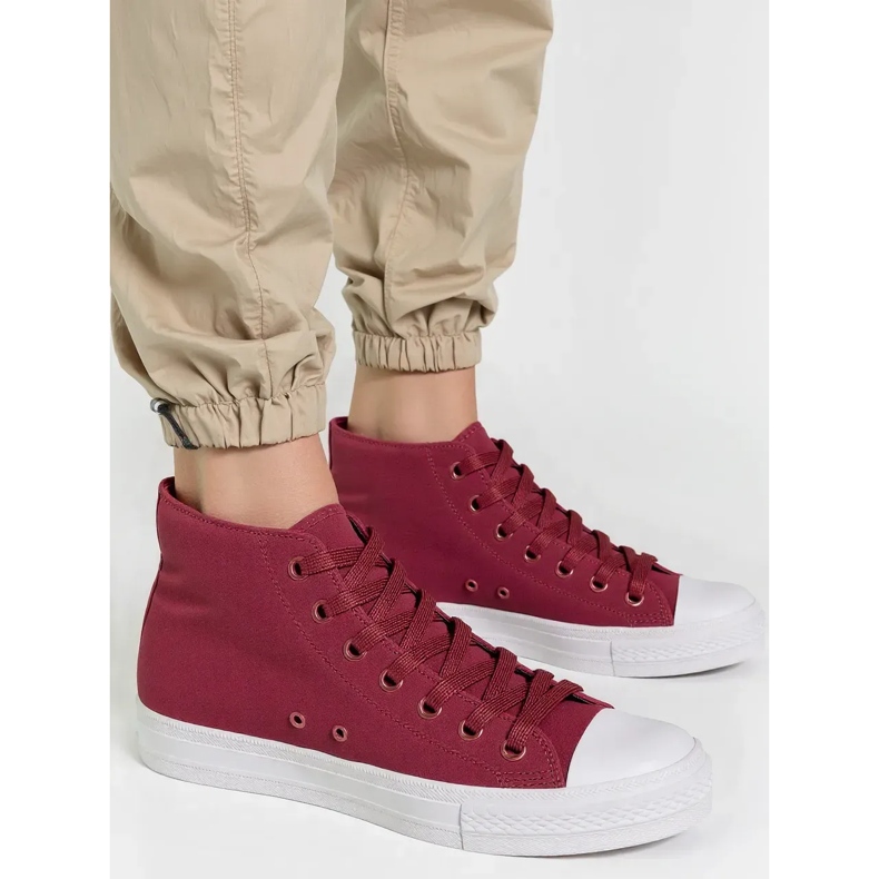 Zapatillas de deporte rojo de vino livio femenino 1