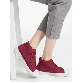 Zapatillas de deporte rojo de vino livio femenino 3
