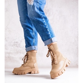 D/CEO Botines beige con parte superior flexible de Zogba 2 D/CEO Botines beige con parte superior flexible de Zogba 2