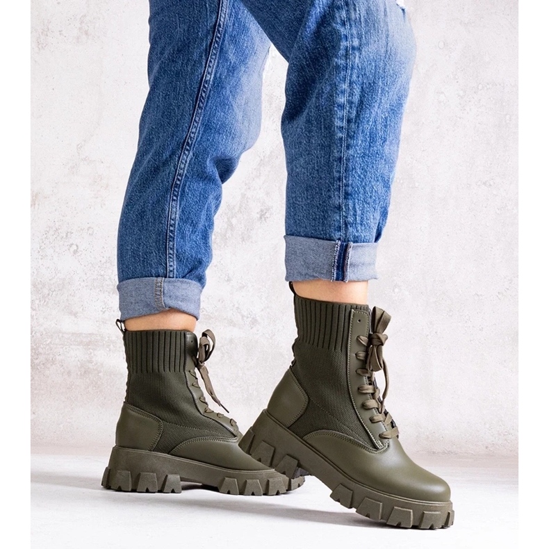 D/CEO Botas verdes con parte superior flexible de Zogba 1