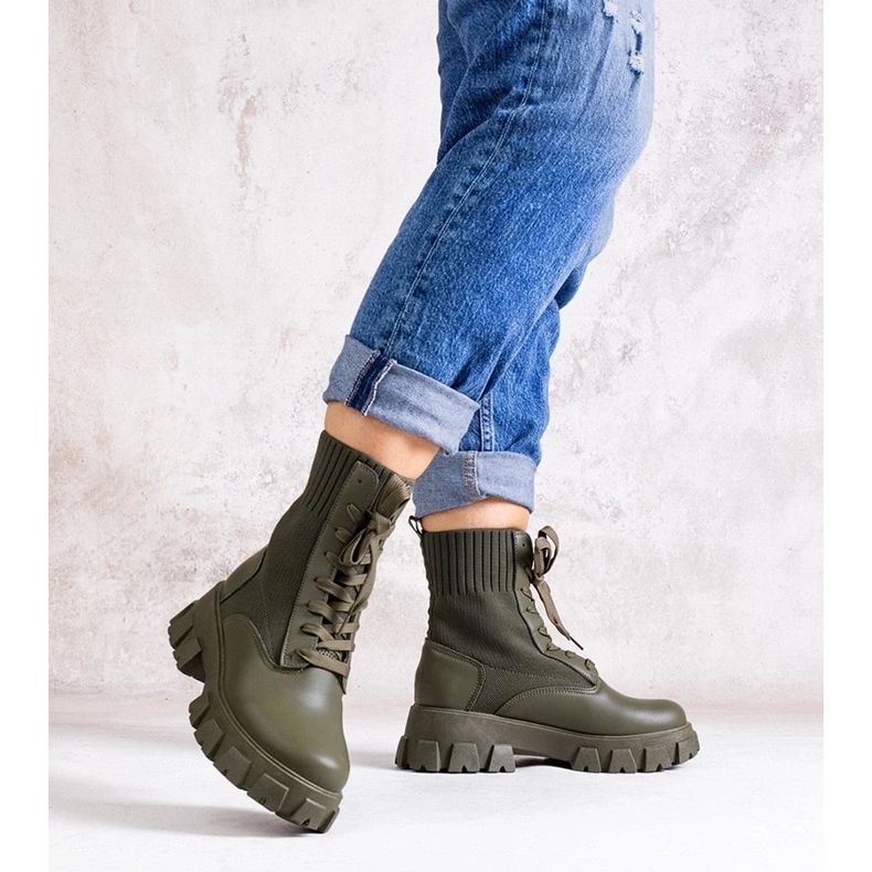 D/CEO Botas verdes con parte superior flexible de Zogba 2