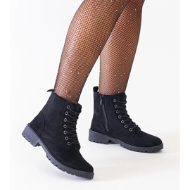 D/CEO Botín trabajador de ante ecológico negro con plataforma Barosa 1 D/CEO Botín trabajador de ante ecológico negro con plataforma Barosa 1