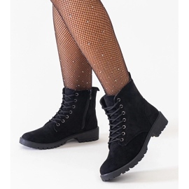 D/CEO Botín trabajador de ante ecológico negro con plataforma Barosa 2 D/CEO Botín trabajador de ante ecológico negro con plataforma Barosa 2