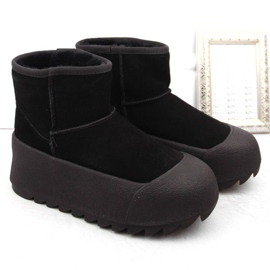 Big Star Botas de nieve en la gran estrella en la plataforma INT2023A negro 1