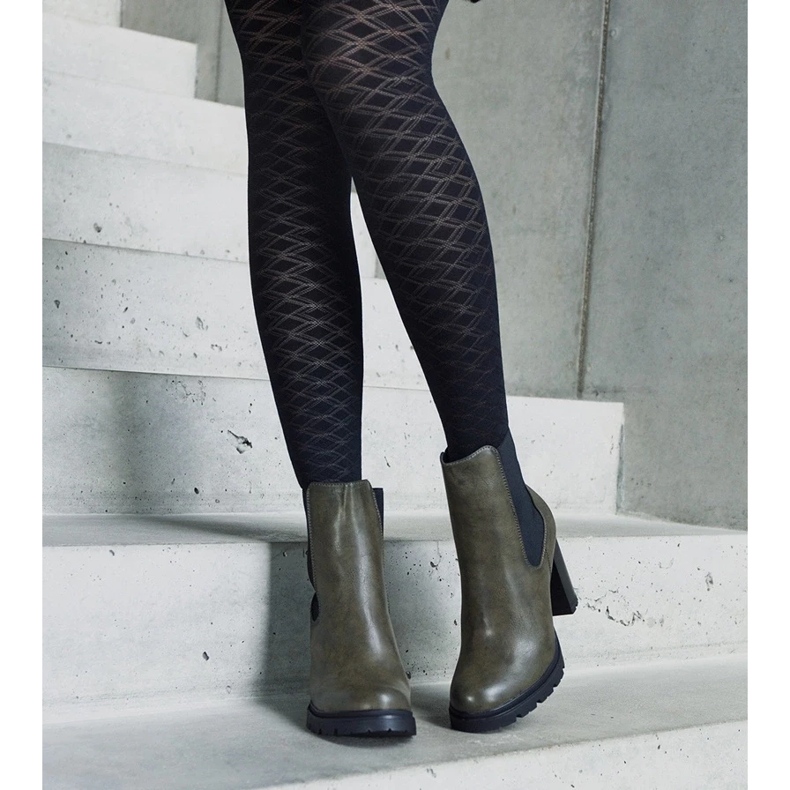 D/CEO Botines slip-on verdes confeccionados en ecopiel Motena 2 D/CEO Botines slip-on verdes confeccionados en ecopiel Motena 2