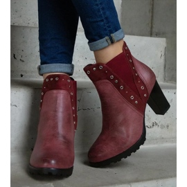 D/CEO Botines con aislamiento burdeos de Lilya rojo 3