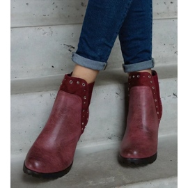 D/CEO Botines con aislamiento burdeos de Lilya rojo 4