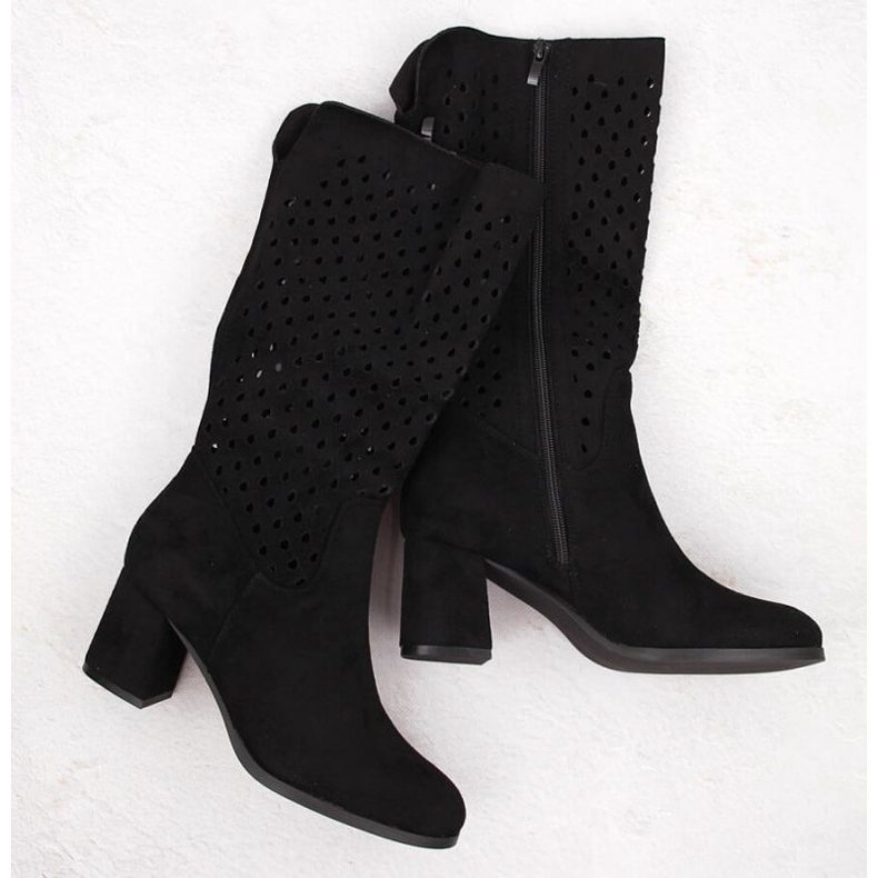 M.Daszyński Botas de Openwork M. Daszyński en San43a negro 1