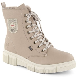 Botas de mujer Rieker con beige RKR557B 2