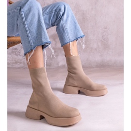D/CEO Botines beige con pala flexible Evel 2
