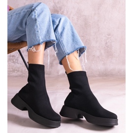 D/CEO Botines negros con parte superior flexible de Evel 4
