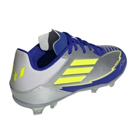 Adidas F50 League FG/MG Messi IH0924 Zapatos de fútbol plata 2