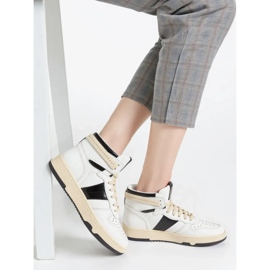 Zapatillas de deporte para mujeres Wysokie Rubio White/Black 3