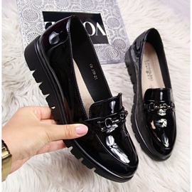Zapatos en Wedge T.Sokolski SCA13 Varniz negro 2