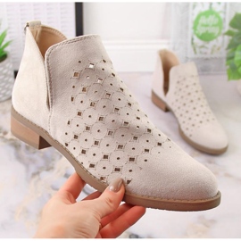 M.Daszyński Botas de Openwork M. Daszyński San12b beige 1