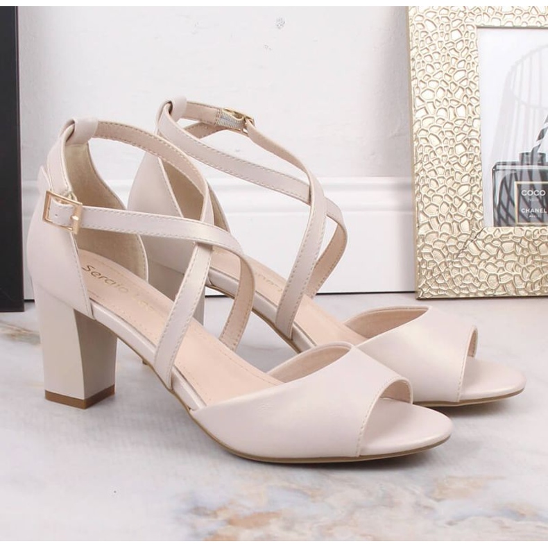 Tacones altos Sergio Leone SK367C Beige 1