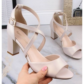 Tacones altos Sergio Leone SK367C Beige 2