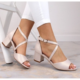 Tacones altos Sergio Leone SK367C Beige 3